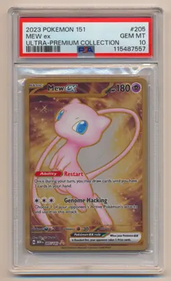 PSA 10 Pokemon 151 Ultra Premium Collection Promo METAL Mew EX 205/165 GEM MINT! - Image 1