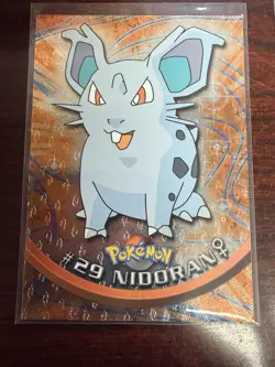 Nidoran #29 - Topps Series 1 TV Animation Edition - Black Label - Pokemon HOLO - Image 1