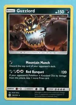 Guzzlord 136/236 - Holo Rare - Sun & Moon: Cosmic Eclipse - Pokemon TCG - Image 1