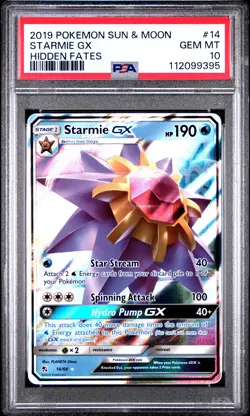 Starmie GX - 14/68 - Ultra Rare - Hidden Fates - PSA 10 - Pokemon TCG - Image 1