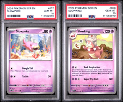Slowpoke + Slowking - Stellar Crown - PSA 10 POP 1 - Pokemon TCG - Image 1