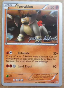 2012 World Championships Terrakion 73/101 Promo non-holo Pokemon LP - Image 1