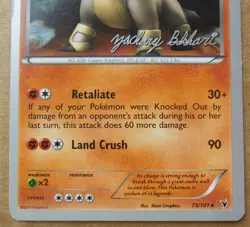 2012 World Championships Terrakion 73/101 Promo non-holo Pokemon LP - Image 3