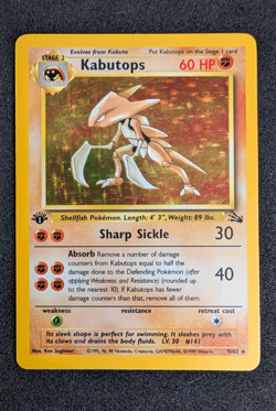 Kabutops - Fossil 1st Edition 9/62 - Pokemon TCG (Vintage WOTC) - MP - Image 4