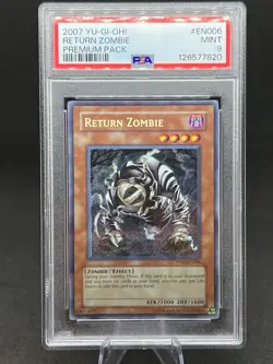 2007 Yu-Gi-Oh! Return Zombie Premium Pack 1 PP01 Secret Rare PSA 9 - Image 1