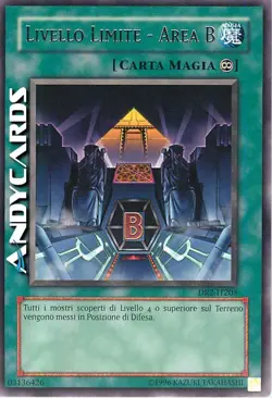 LIVELLO LIMITE - AREA B (Level Limit - Area B) • Rara • DR2 IT205 • Unl • Yugioh - Image 1