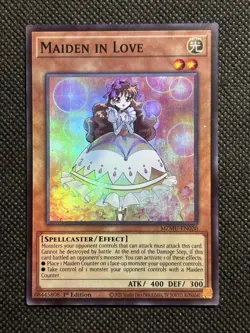 YuGiOh! - Maiden in Love MZMU-EN020 Super Rare 1st Edition Near Mint - Image 1