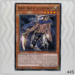 Raiden, Hand of the Lightsworn - SR02-EN022 - Common 1st Edition Yugioh - Image 1