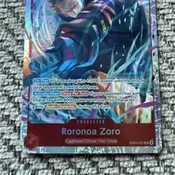 One Piece TCG - Roronoa Zoro EB04-007 SR Adventure On Kami's Island OP-15 - Image 3