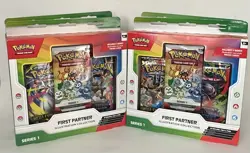 Pokemon TCG First Partner Illustration Collection Series 1 Lot of 2 Sealed - Image 1