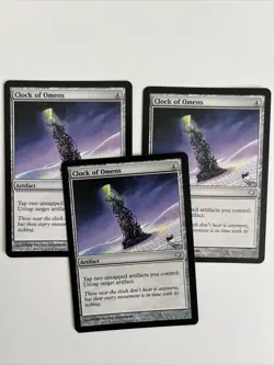 Clock of Omens 3X MtG Fifth Dawn MINT - Image 1