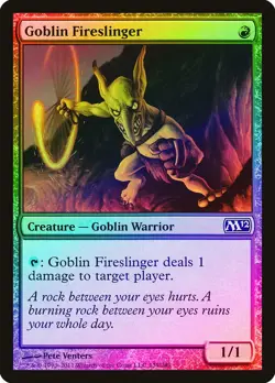 Goblin Fireslinger FOIL Magic 2012 / M12 PLD Red Common MAGIC CARD ABUGames - Image 1