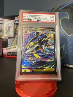 Pokemon Mega Sharpedo EX 127/094 SIR Phantasmal Flames PSA 9 Mint - Image 1
