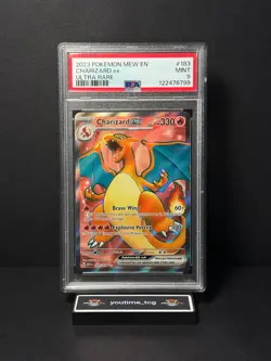 2023 Pokemon Mew En-151 Charizard Ex #183 PSA 9 - Image 1