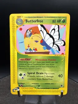 Pokemon TCG Butterfree Expedition Base Set 38/165 Non Holo Regular Rare - Image 1