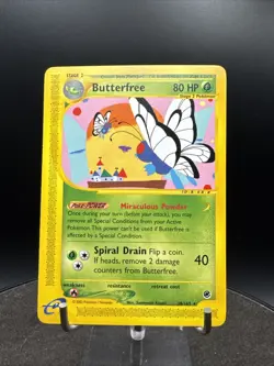 Pokemon TCG Butterfree Expedition Base Set 38/165 Non Holo Regular Rare - Image 3