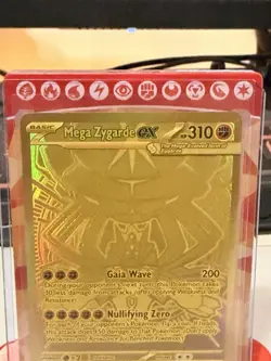 Pokemon Mega Zygarde ex Gold Hyper Rare 124/088 Perfect Order - Image 3