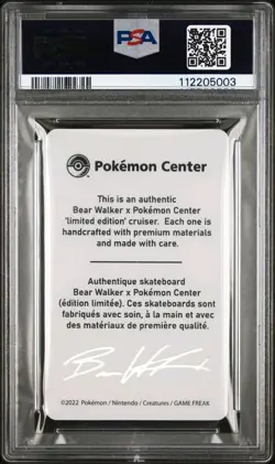 2022 POKEMON CENTER X BEAR WALKER COLL CARDS CHARIZARD PSA 10 - Image 2