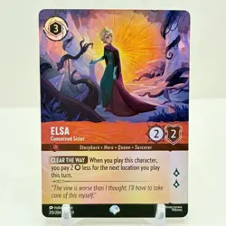 Disney Lorcana Winterspell Elsa Concerned Sister Epic 215/204 NM - Image 1