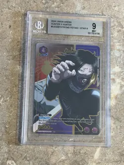 Union Arena Bandai 5 Card Lot Graded Foil Promo Hunter x Hunter Bleach Gojo - Image 5