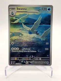 Swanna White Flare Illustration Rare Pokemon TCG Card 110/086 - Image 1