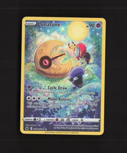 Lunatone GG11/GG70 Crown Zenith Full Art Ultra Rare Holo Pokemon Card NM - Image 1