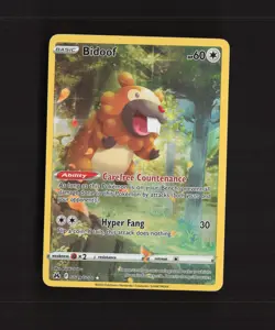 Bidoof GG29/GG70 Crown Zenith Full Art Ultra Rare Holo Pokemon Card NM - Image 1