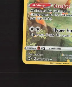 Bidoof GG29/GG70 Crown Zenith Full Art Ultra Rare Holo Pokemon Card NM - Image 5