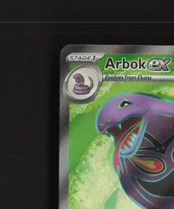 Arbok ex 185/165 Scarlet & Violet 151 Full Art Ultra Rare Holo Pokemon Card LP - Image 3