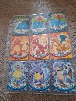 Pokemon Full Set of 90 TV Animation Series 1 Cards from Topps 1999 - Image 1