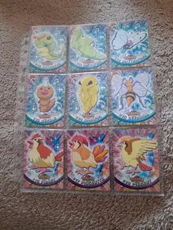 Pokemon Full Set of 90 TV Animation Series 1 Cards from Topps 1999 - Image 3