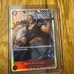 ONE PIECE Card Game: Benn.Beckman Character Card- OP09-009 SR -Super Rare- *FOIL - Image 1