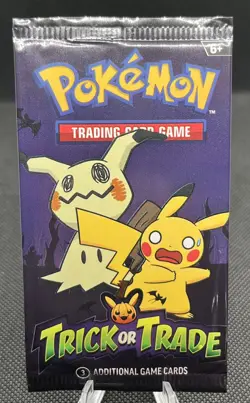 2023 Pokemon Trick Or Trade Sealed Halloween Booster Pack (3 Cards) - Image 1