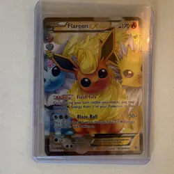 Pokemon TCG Flareon-EX Generations Holo Full Art Ultra Rare Card RC28/32 - Image 2