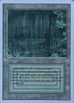 Magic The Gathering Dual Land Lot Scrublands, Bayou, Taiga 3 Cards Revised. - Image 4