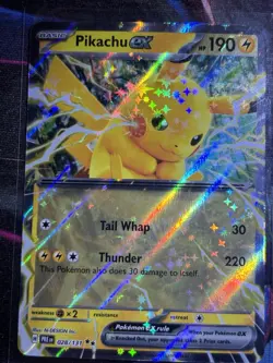 Pokemon Pikachu EX Sv: Prismatic Evolutions Double Rare Holo 028/131 Card - Image 1