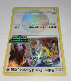 ☆ Jumbo Card ☆ RAIKU, ENTEI & SUICUNE - Legendary Pokemon Stamp - HOLO 🌟 NM - Image 4