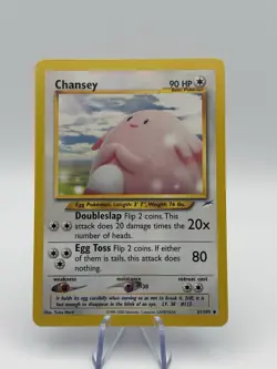 Pokemon TCG Neo Destiny Chansey Card 31/105 Unlimited 2000 - Image 1