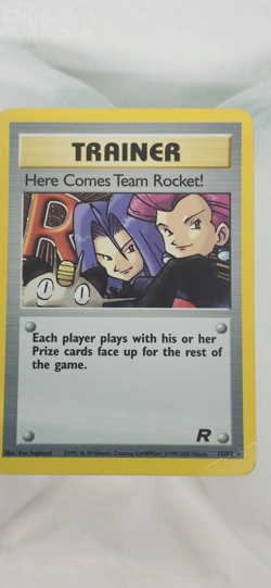 Pokemon Here Comes Team Rocket! Holo Rare Trainer Card Team Rocket 2000 - Image 1