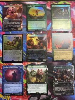 MTG Magic Lord of the Rings Tales of Middle-Earth Promo Cards Set of 9 with FOIL - Image 1