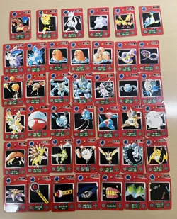 Pokemon Zukan Mini Card Carddass Bandai Japanese 41 Set Vintage Rare Pokedex - Image 1