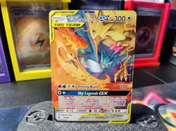 Pokemon TCG Moltres Zapdos Articuno Tag Team GX 44/68 Hidden Fates Holo Card - Image 1