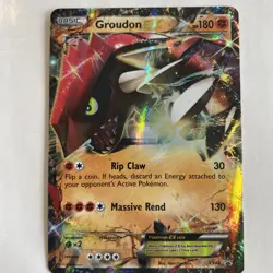 Pokemon Groudon EX XY42 XY Promo Holo Basic 180HP Trading Card English - Image 1