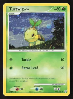 Turtwig - (Cosmos Holofoil) Promo League & Championship Cards 103/130 NM - Image 1