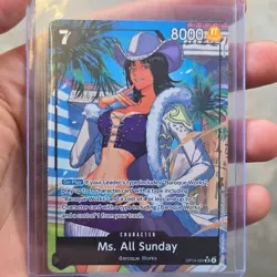 Bandai One Piece CCG Ms. All Sunday OP14-084 Super Rare Card 8000 Power - Image 1