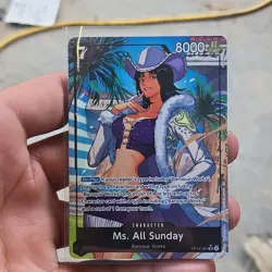 Bandai One Piece CCG Ms. All Sunday OP14-084 Super Rare Card 8000 Power - Image 2