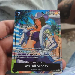 Bandai One Piece CCG Ms. All Sunday OP14-084 Super Rare Card 8000 Power - Image 3