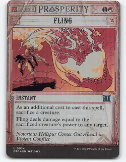 Fling #24 foil Magic the Gathering Card - Image 1