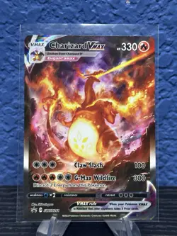 Pokemon TCG Charizard VMAX SWSH261 Sword & Shield Black Star Promo Card NM - Image 1