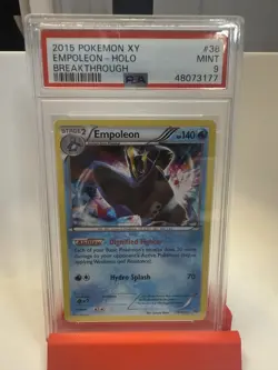 Empoleon Holo Rare Pokemon Card #38/162 Breakthrough PSA 9 - Image 1